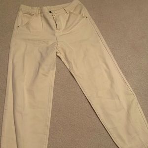 Beige mom jeans